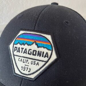 Patagonia Black Cap with Embroidered Logo